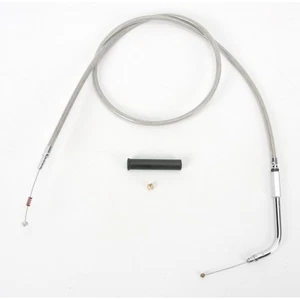 Drag Specialties Braided Idle Cable w/70 Degree Elbow - 0651-0244 - Picture 1 of 2