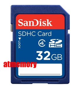 Genuine Sandisk 32GB 32G SD SDHC Memory Card Class 4 Retail AU - Picture 1 of 1