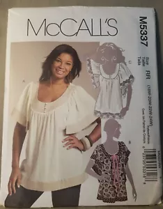 McCall's M5337 Sewing Pattern Loose Fitting Top Plus Size 18 20 22 24 - Picture 1 of 2