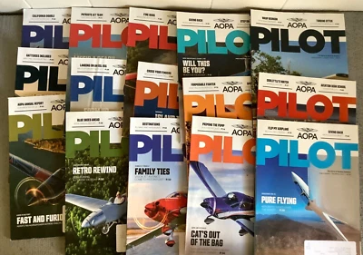 AOPA Pilot Magazine Lot of 15 2022, 2023. 2024 Recent Very Good Shape Overall - Image 1 of 3