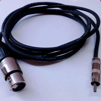 7 Feet Cable Cord Microphone DJ 3-Pin XLR Female to RCA Male Plug Audio  - Image 1 of 3