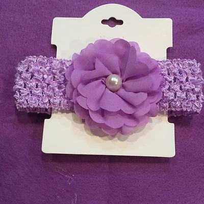 ¡NUEVO SIN ETIQUETAS! Diadema niñas/bebés. Accesorio lavanda. Hecho a mano. ¡Envío gratis! C4 Foto 1 de 2