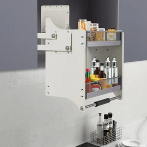 Gabinete organizador de gabinete superior con estante extraíble de cocina de 2 niveles EE. UU. - Imagen 1 de 22