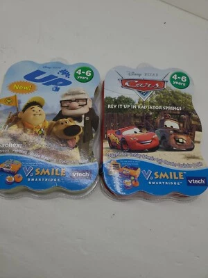 NEW Disney Pixar CARS and UP V Smile Learning Cartridge  NIB - Image 1 of 4