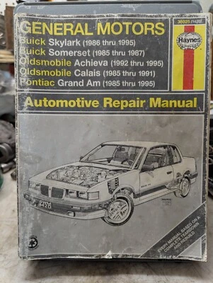 Pontiac Grand Am Haynes Repair Shop Manual Buick Skylark Achieva 1985-91 38025  - Image 1 of 4