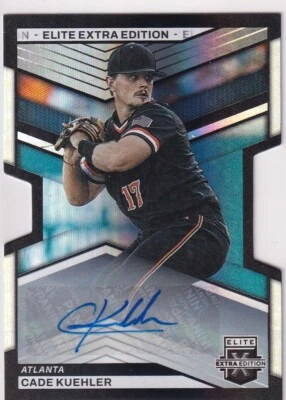 2023 Elite Extra Edition Die-Cut Auto #38 Cade Kuehler-Braves 356/399 - Image 1 of 2