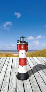 Solar-Leuchtturm Roter Sand, 50 cm, mit LED Beleuchtung - Bild 1 von 1