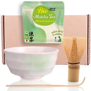 Matcha Tee Starter Set mit BIO Japan Matcha | Teeschale, Matchabesen | Shiro - Bild 1 von 10