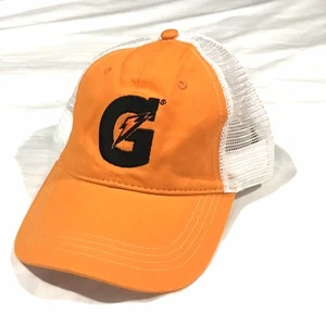 Gator Aid  Trucker Hat Meshback Snapback Cap G Lighting Bolt Orange Adjustable - Picture 1 of 8