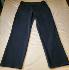 Duluth Trading Pants NAVY BLUE 36x32 Cotton 34x30.5 - Picture 1 of 18