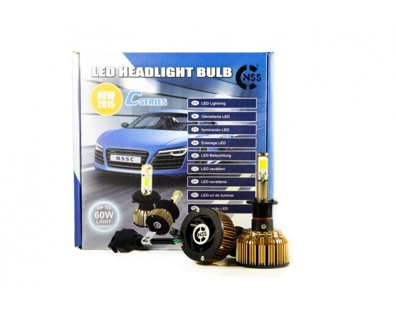 KIT 2 BOMBILLAS DE LED COCHE LUZ MUY BLANCA H1 60W 12V CORTAS LARGAS 4800lumens - Imagen 1 de 4