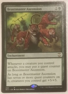 BEASTMASTER ASCENSION Strade di Nuova Capenna Commander MTG Magic - Foto 1 di 1