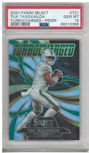 TUA TAGOVAILOA 2020 Panini Select Turbocharged Prizm PSA 10 RC Dolphins NFL - Picture 1 of 4