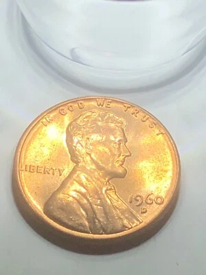 1960 D Lincoln cent error coin. DDO on the mint mark - Image 1 of 2