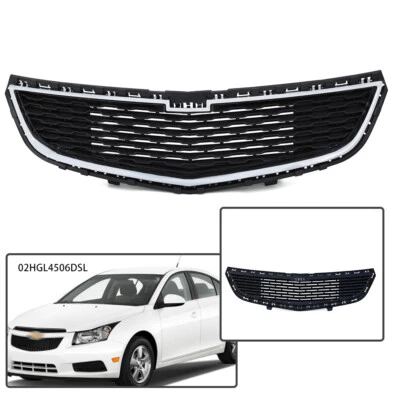 Front  ABS Hood Mesh Grill Lower Bumper Grille Fit For 2015 Chevrolet Cruze New Foto 1 de 4