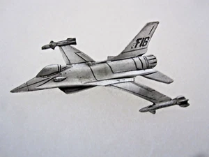 F-16 U.S. - Pewter Hat or Tie Tack Pin 2" long - Picture 1 of 4