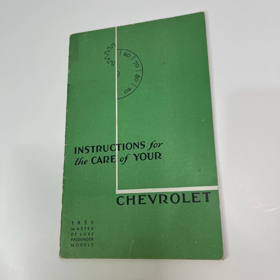 Instrucciones para el cuidado de tu Chevrolet 1935 - modelos Master Passenger Foto 1 de 4