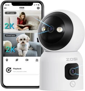 ZOSI C528M 6MP Caméra Intérieure WiFi avec Double Objectif Caméra 360° Motorisée - Imagen 1 de 9