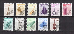 France 1992 instruments de musique Y&T 213 à 223 timbres préoblitérés MNH/TE4818 - Picture 1 of 1
