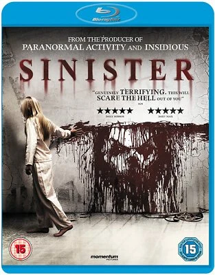 Sinister (Blu-ray-2013,1-Disc) B Region. Ethan Hawke."SCARE THE HELL OUT OF YOU" - Image 1 of 4
