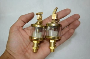 -Brass Gas Engine Drip Oiler For Steam Engine Model 2 Pcs - Bild 1 von 4