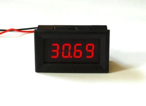 Voltmeter 4,5 - 30V !keine extra Spannung nötig! LED Einbau kfz "4 Stellen" 0000 - Bild 1 von 1