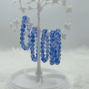Periwinkle Gradient Blue Beaded Bracelet - Picture 1 of 5