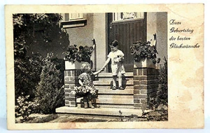 POSTAL - Por cumpleaños las mejores felicitaciones (1941) - Imagen 1 de 2