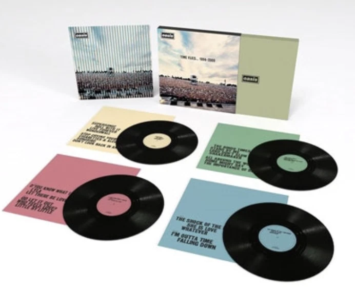 PSL Oasis Time Flies 1994-2009 Vinyl 4LP Limited Edition Black Record From JPN - Image 1 of 1