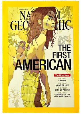ANCIENT NATIVE AMERICAN ORIGINS JANUARY 2015 NATIONAL GEOGRAPHIC MAGAZINE - Image 1 of 4