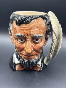 Shafford Japan Abraham Lincoln Mug with Feather Quill Handle - Picture 1 of 8