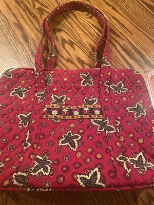 Vera Bradley Red and Black Commuter Tote Work Laptop Bag GUC - Image 1 of 4