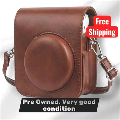 Funda protectora de cuero para cámara Insta Mini 12, usada en muy buen estado  #Fugifilm Foto 1 de 4