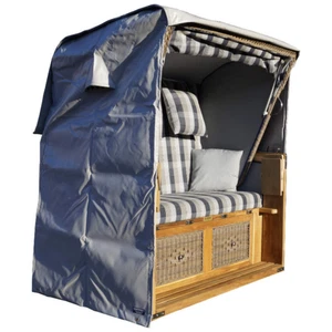 Strandkorb Schutzhülle LKW-Plane, grau 2,5 Sitzer 140cm XL - Bild 1 von 3