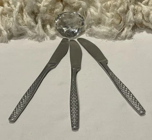 3 Dansk Stainless Denmark VARIATION IV no black accent Tafelmesser/ves 8 1/2" - Bild 1 von 5