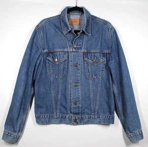 Vintage LEVI’S 70500 04 LARGE Dark Blue Denim Type 3 Trucker Jacket Croatia Made - Bild 1 von 17