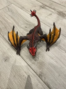 Schleich Eldrador Dragon Fighter Red Orange Winged Fantasy Figure - Picture 1 of 1