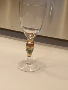 Artland Natale Splendore Vino Acqua Bicchiere Calice Colorato Stelo Oro Verde Rosso - Foto 1 di 4