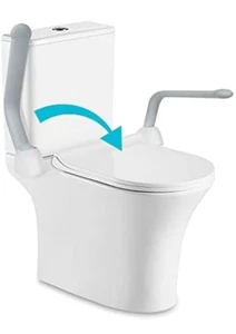 Toilet Safety Rails for Seniors (500 lbs), Handicap Toilet Rails with Foldabl... - Picture 1 of 1