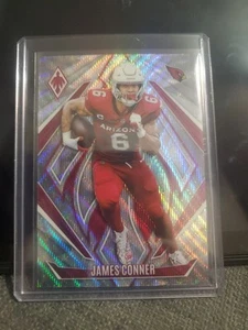 2024 Phoenix Football James Conner Silver Wave Prizm Arizona Cardinals - Picture 1 of 2