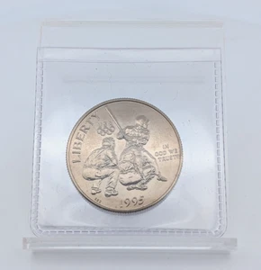 1995-S Olympic Baseball Silver Clad Half Dollar Uncirculated - Picture 1 of 2