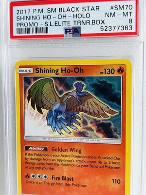 Pokemon Shining Ho-Oh Holo Black Star Promo SM70 PSA 8 NEAR MINT-MINT - Image 1 of 3