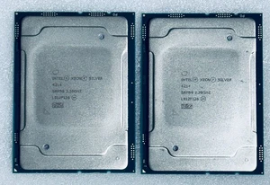 Lot of 2x Intel Xeon Silver 4214 CPU Socket LGA3647 Intel SRFB9 2.2Ghz 12-CoreS - Picture 1 of 2