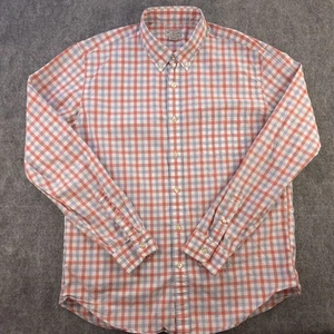 J Crew leichtes Hemd Large Langarm Button Down mehrfarbig kariert Baumwolle - Bild 1 von 7