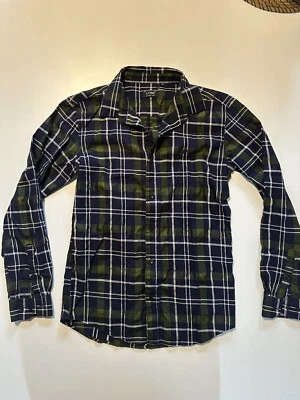 Armani Jeans Mens Shirt Blue/ Green Plaid Light Weight  Button Up Size Medium - Image 1 of 4