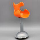 2013 Barbie Color Stylin Hair Salon Chair Orange Chair Suction Cup Furniture