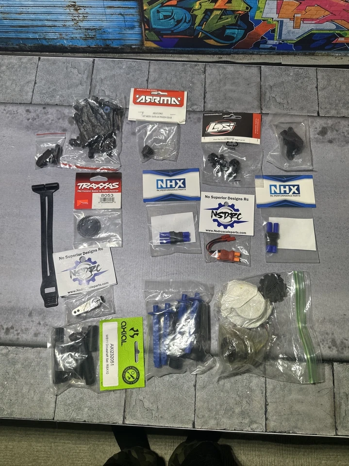 Traxxas And Other RC Car Parts Lot Spare Parts Upgrades New In Package - Image 1 of 4