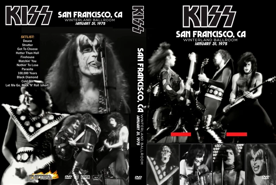 KISS WINTERLAND BALLROOM 01-31-1975 50 FPS ENHANCED 2025!DOKKEN HALSEY LADY GAGA - Изображение 1 из 1