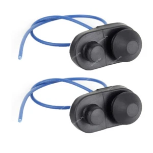 2PCS Universal Auto Interior Parts Car Door Light Lamp Switch Button Black - Picture 1 of 9
