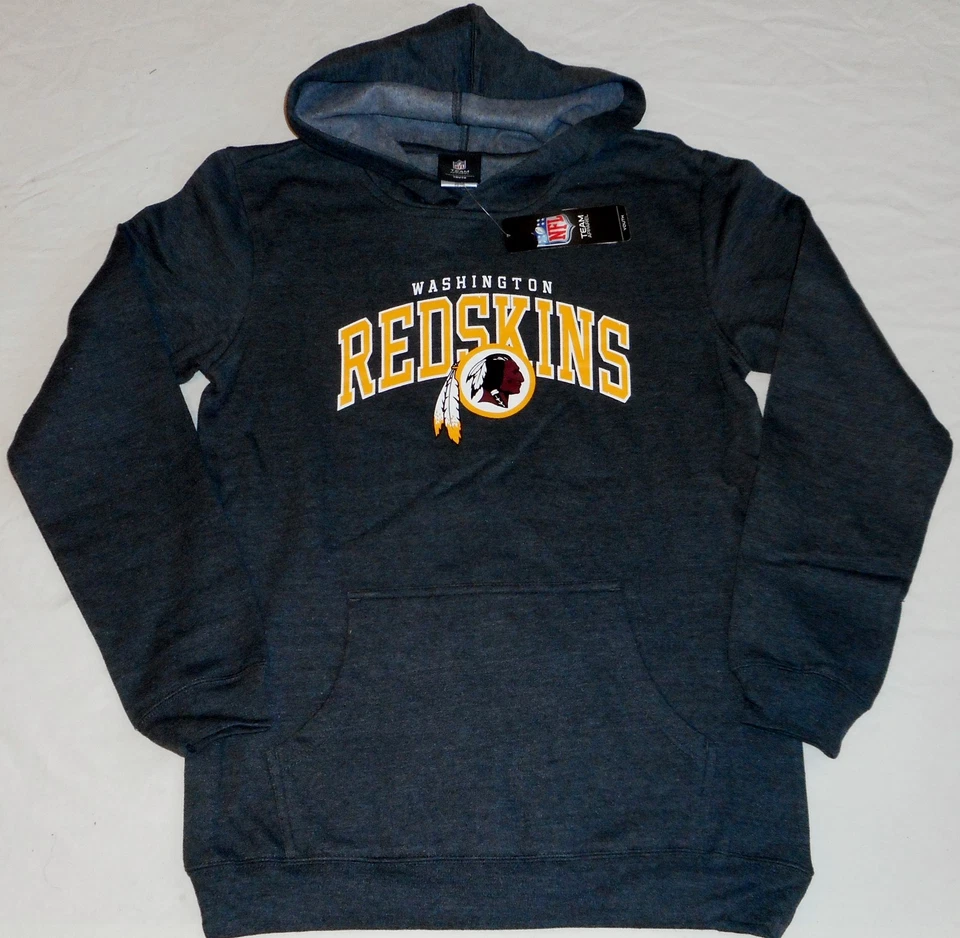 WASHINGTON REDSKINS HOODED SWEATSHIRT HOODIE YOUTH S M L XL  CHARCOAL GRAY NWT - Image 1 of 1